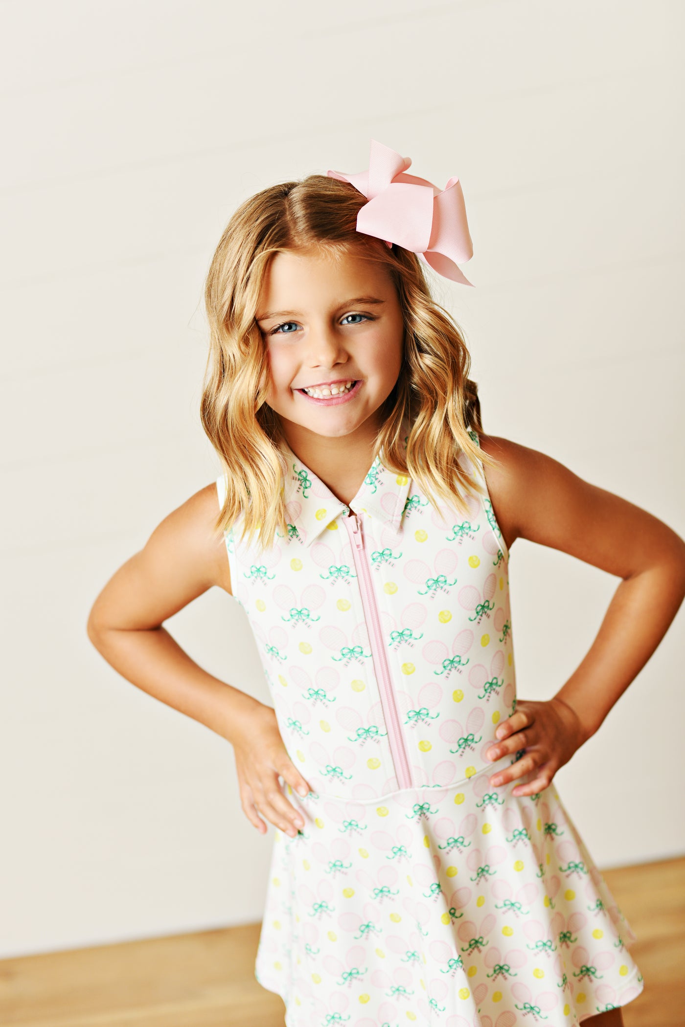 Tennis Racquet Collared Tennis Dress