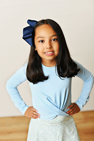Blue Knot Top