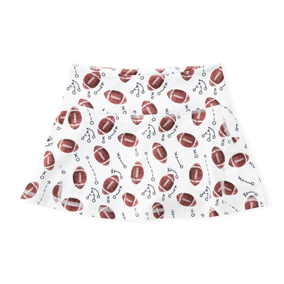 White Football Tennis Skort