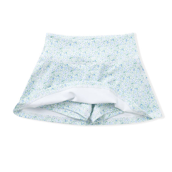 Blue Floral Tennis Skort