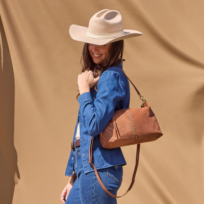 Avon Shoulder Bag -Burnished Saddle