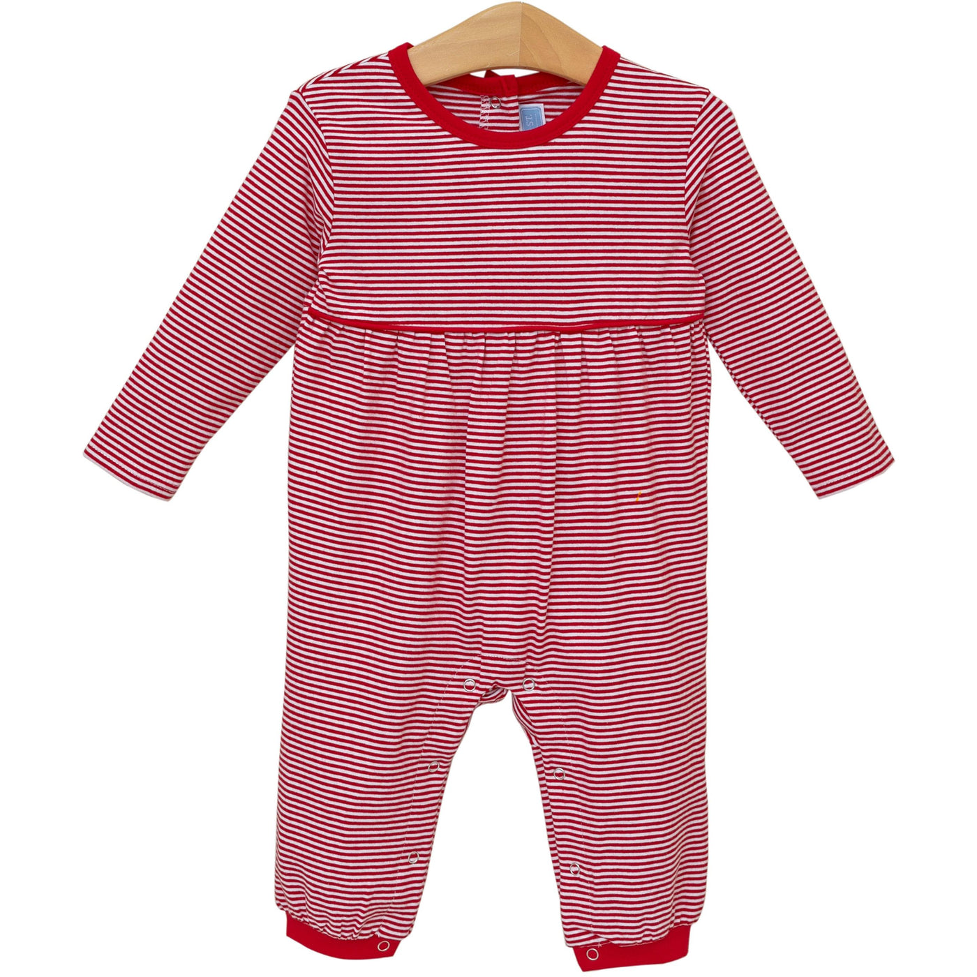 Bennett Romper- Red Stripe