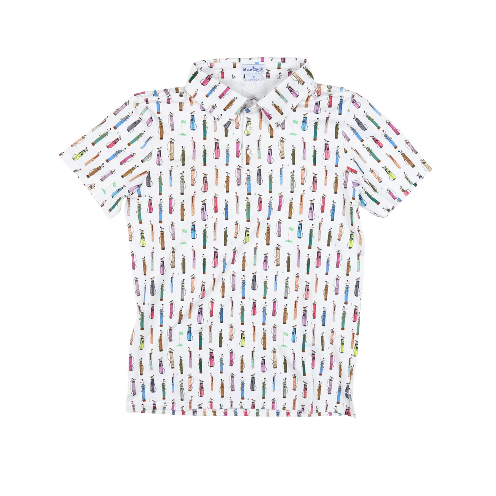 Golf Bag Polo Short Sleeve Shirt