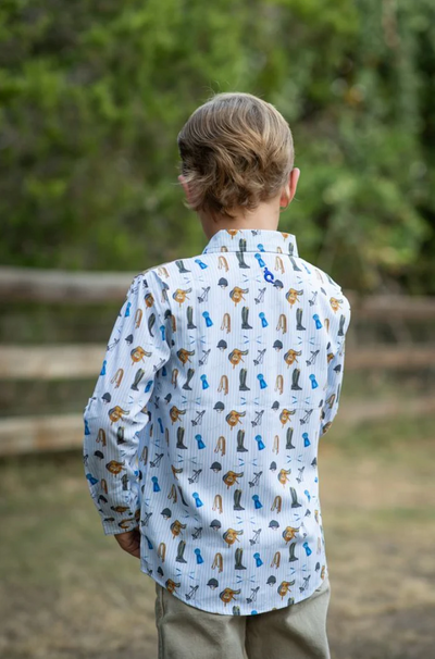 Equestrian Tack Long Sleeve Shirt