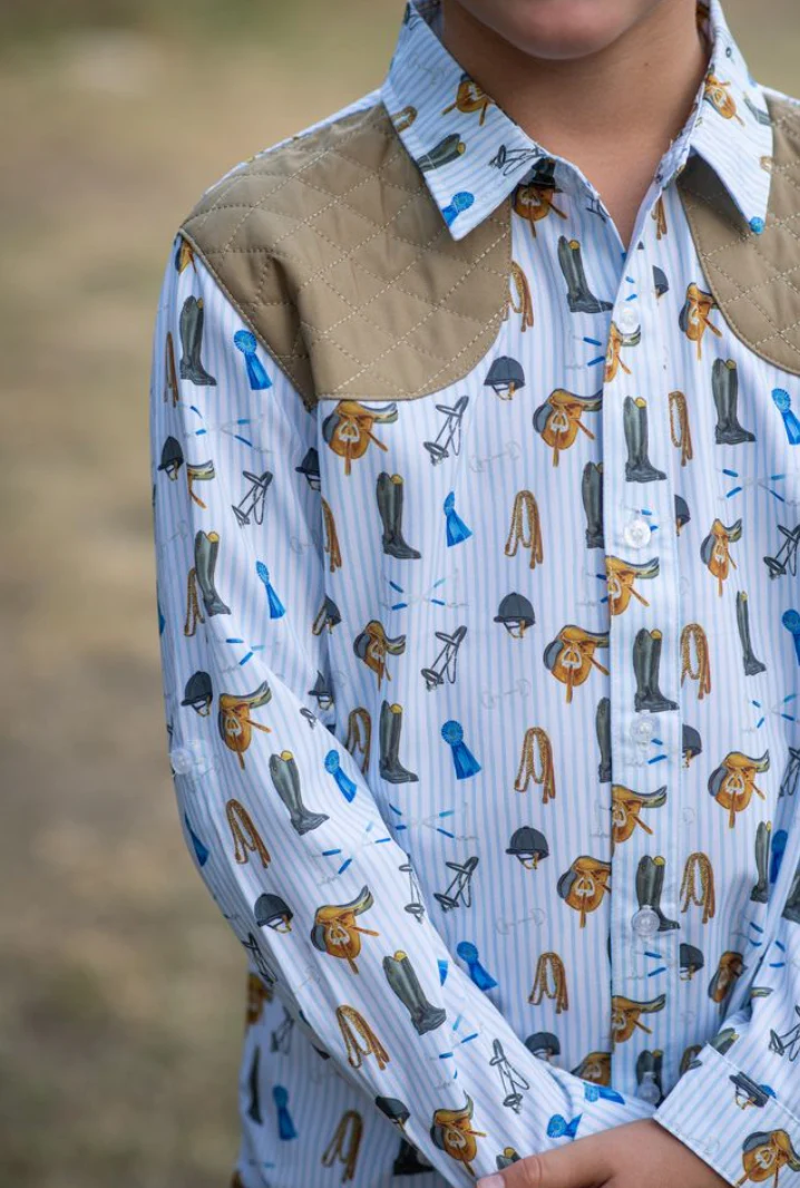 Equestrian Tack Long Sleeve Shirt