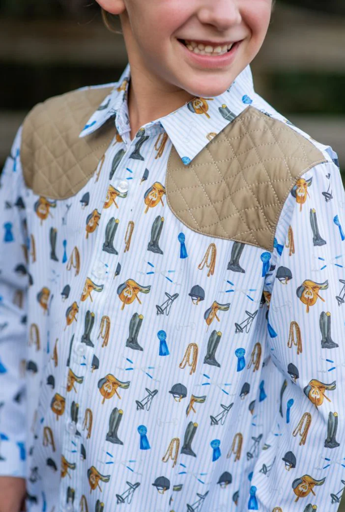 Equestrian Tack Long Sleeve Shirt