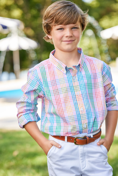 Button Down Shirt - Preppy Plaid