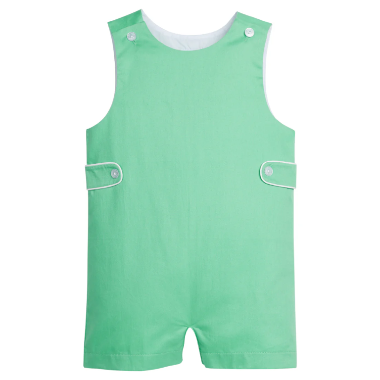 Button Tab John John - Green Twill