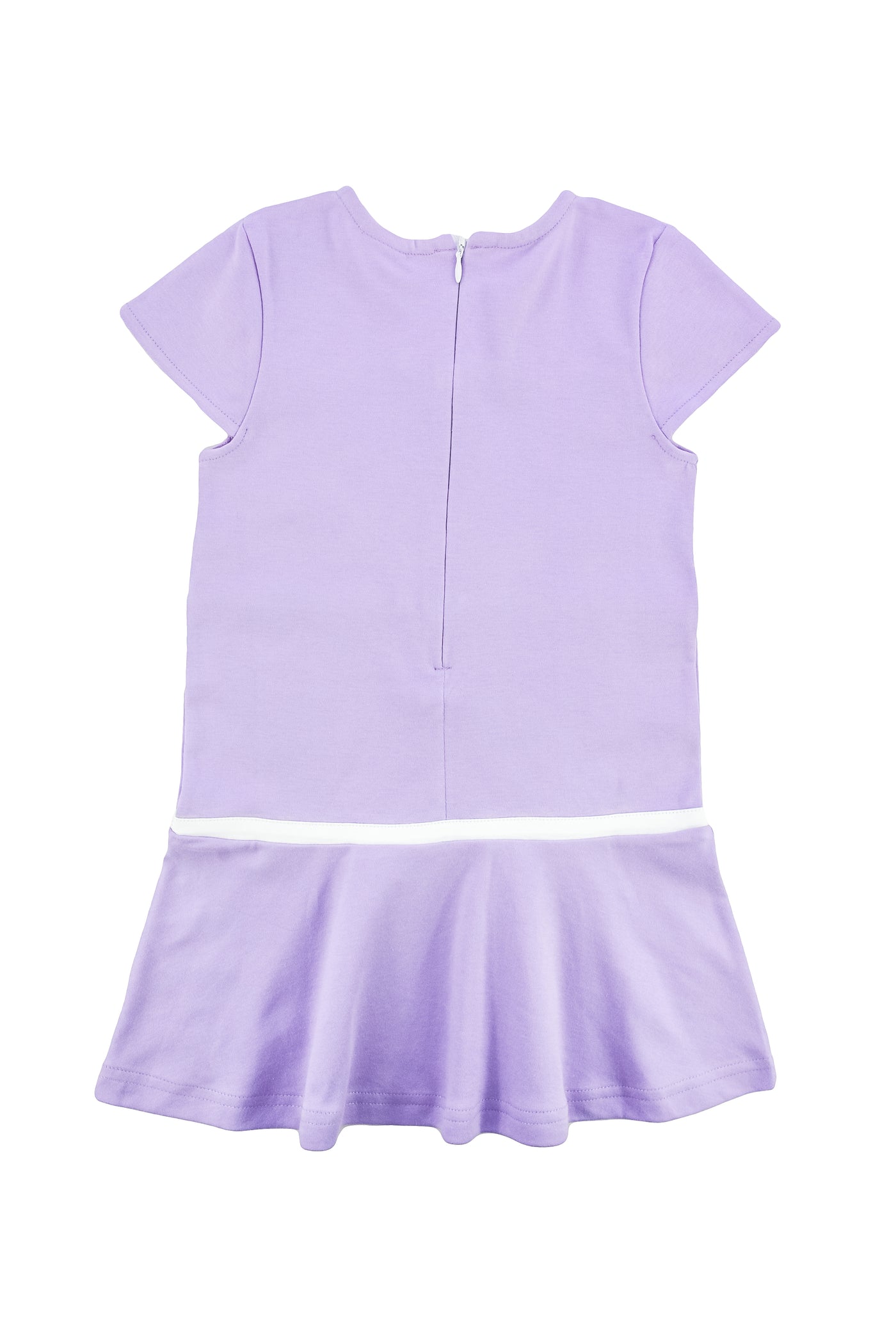 Purple Knit Dress with Bows