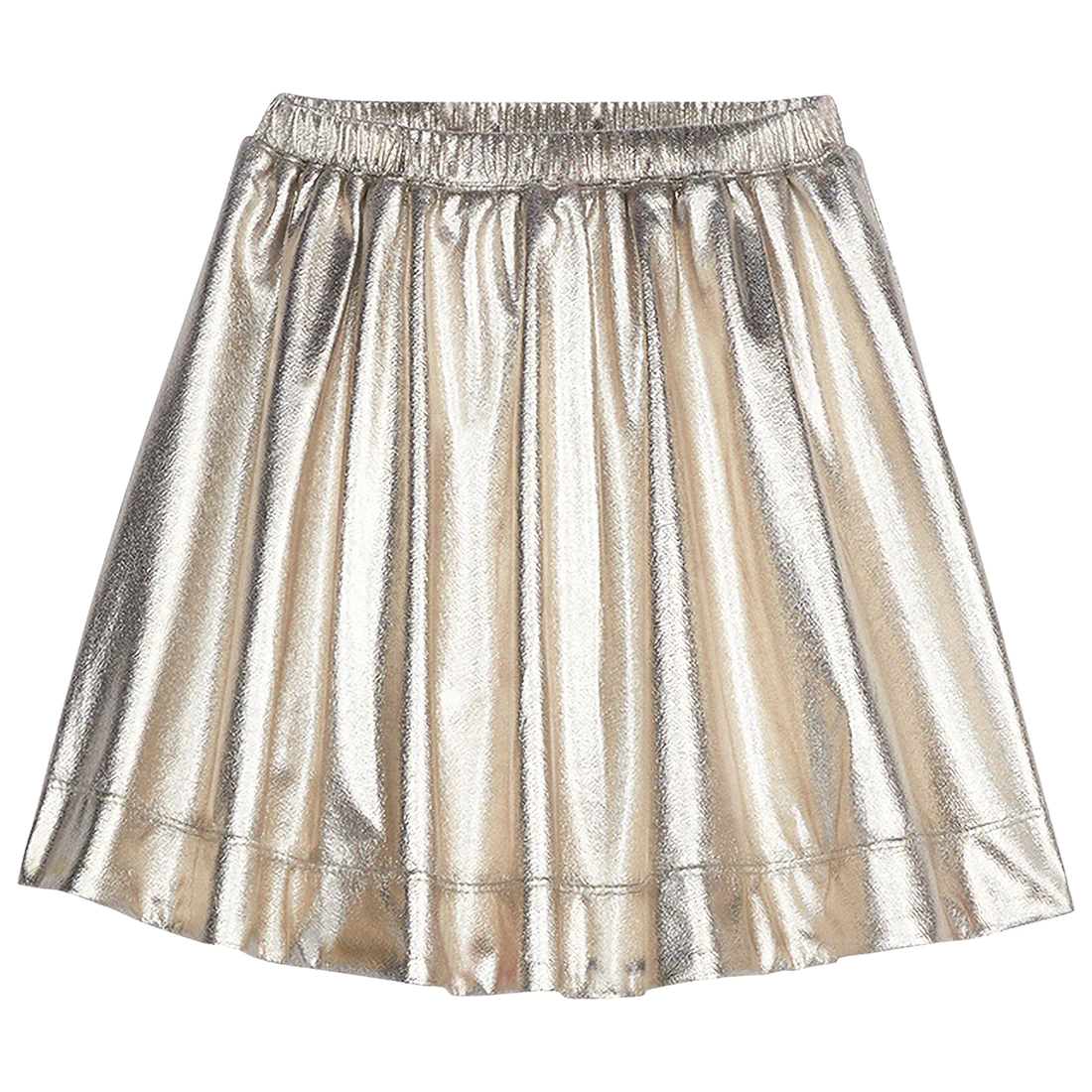 Circle Skirt - Gold Lame