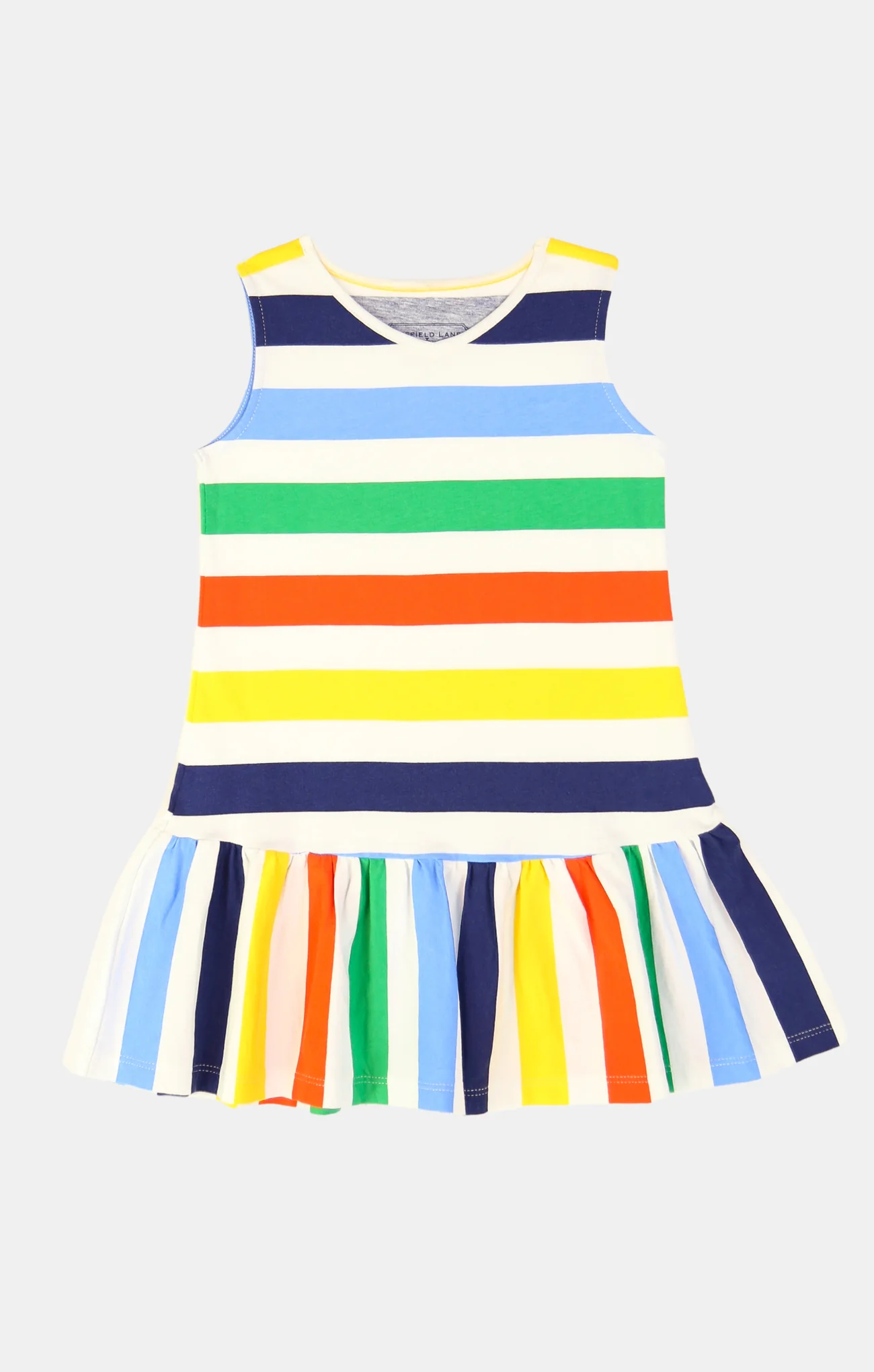 Girls Layla Dress - Popsicle Stripe