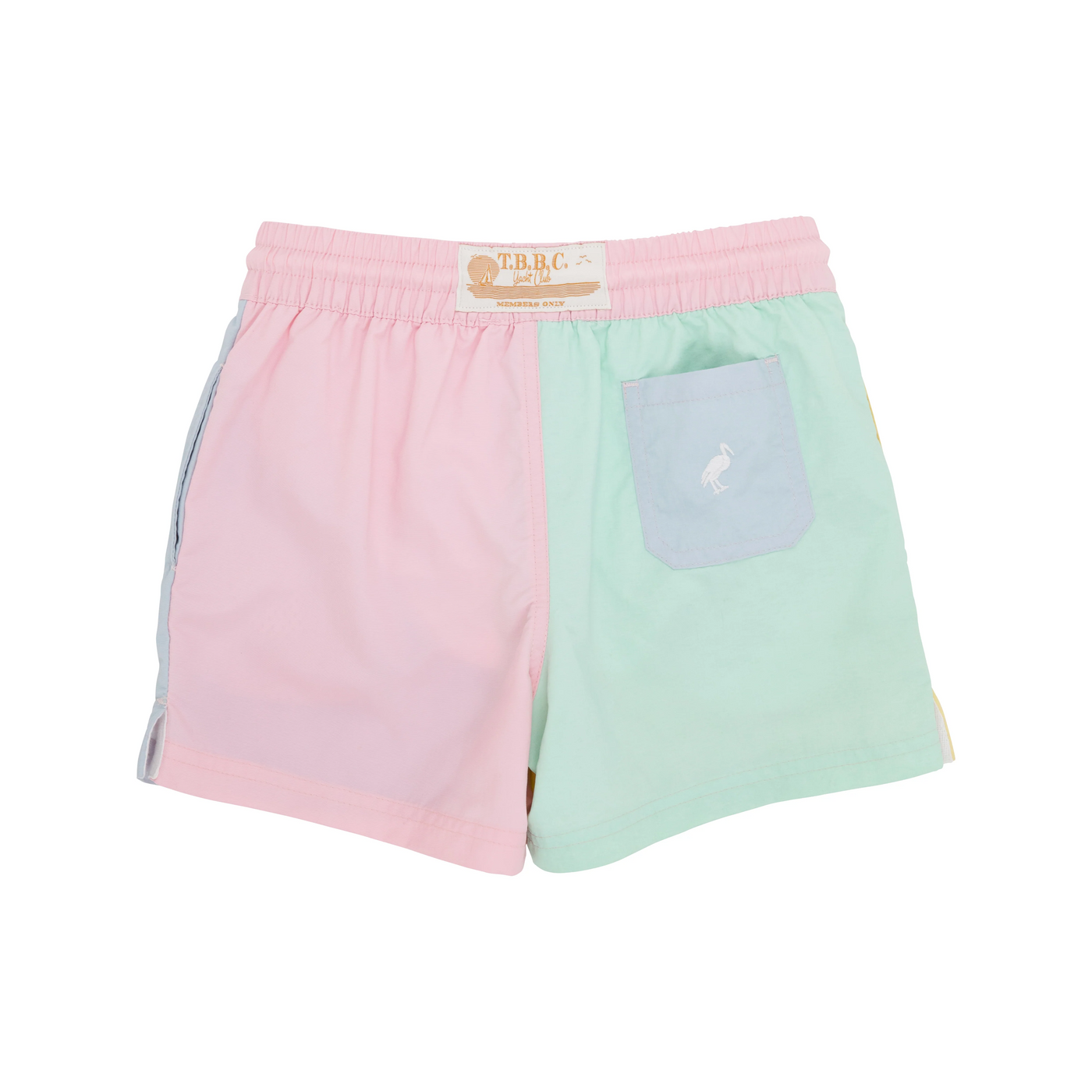 Country Club Colorblock Trunks - Preppy Pastels