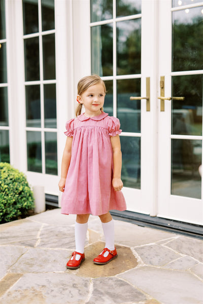 Crispin Apple Scallop Dress