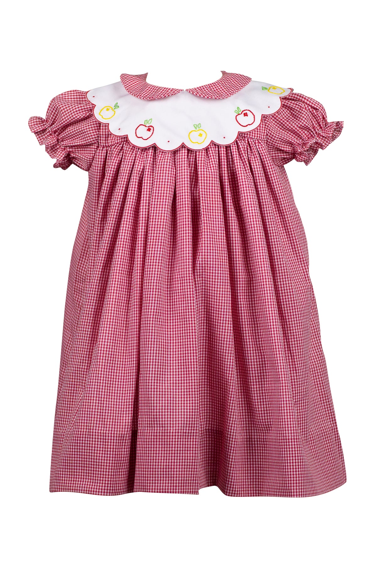 Crispin Apple Scallop Dress
