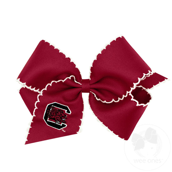 Medium Embroidered Moonstich Gameday Bow (Clemson, USC, UGA, & Tennessee)