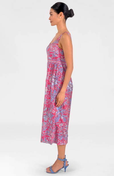 Easy Peasy Dress - English Garden Coral