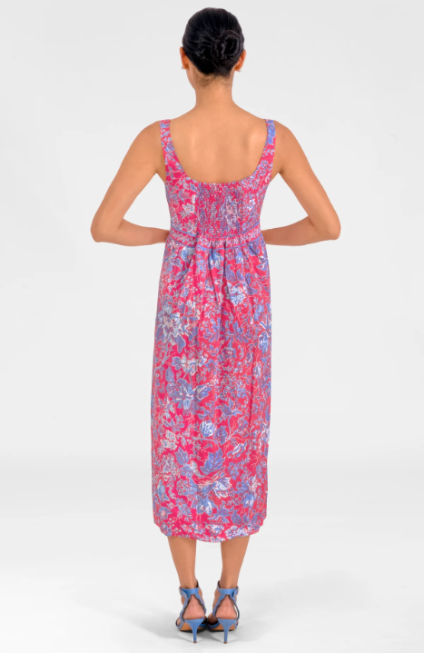 Easy Peasy Dress - English Garden Coral