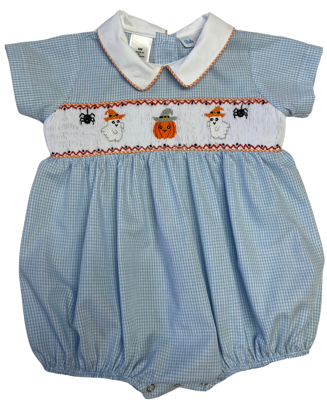 Noah Halloween Smocked Bubble