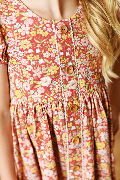Autumn Floral Prim Dress