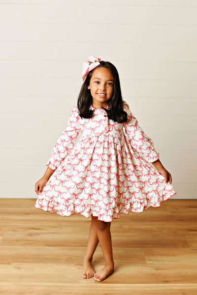 Red Bows Butterknit Lounge Dress