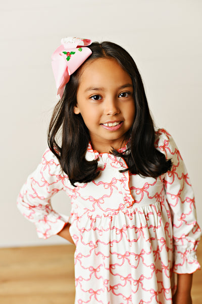 Red Bows Butterknit Lounge Dress