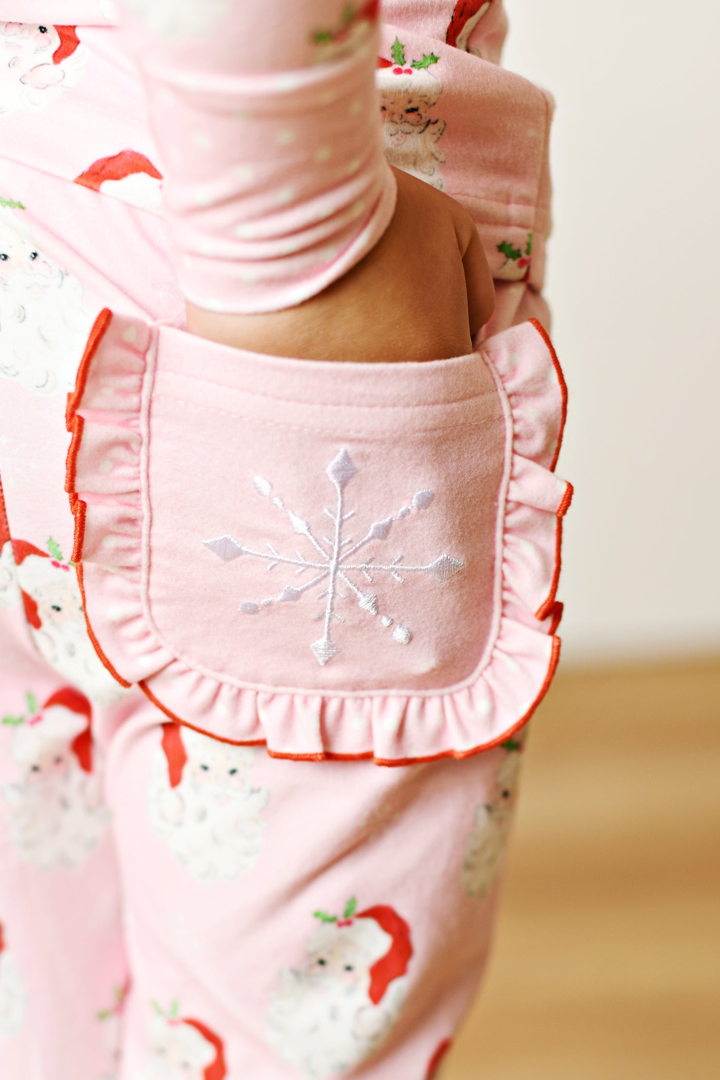 Santa Baby Pink Butterknit 2 PC Pajama