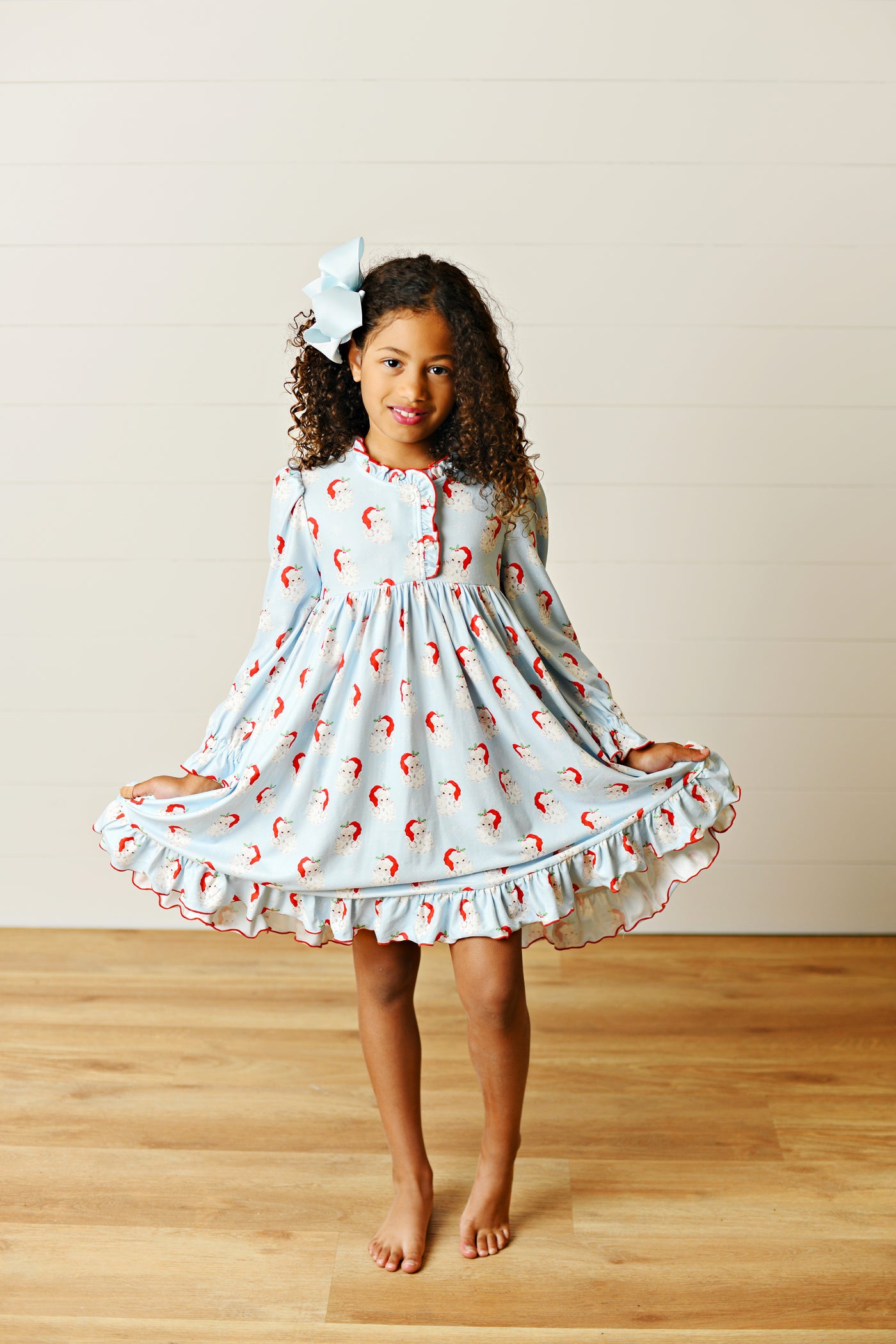 Blue Santa Butterknit Lounge Dress