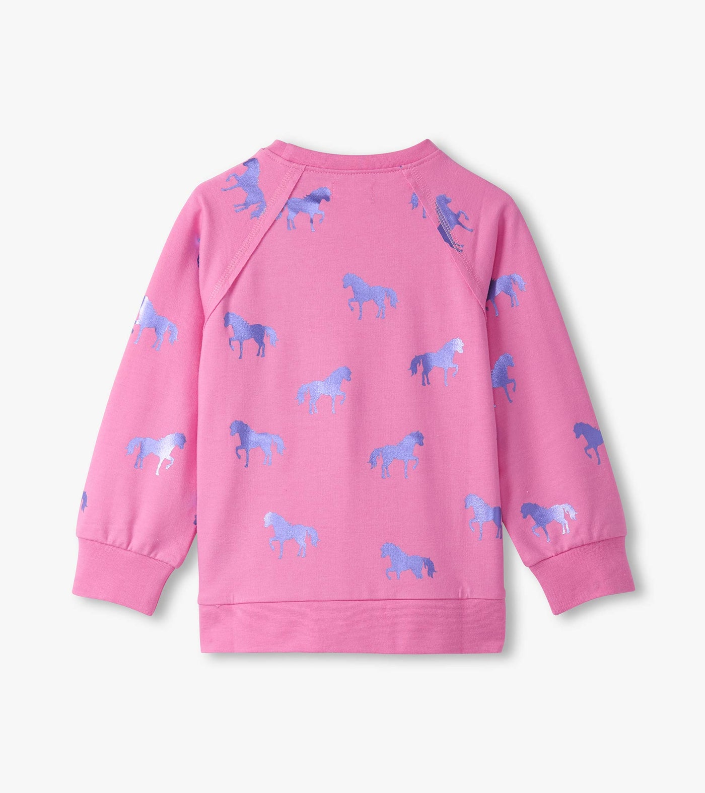 Shimmer Horses Raw Edge Pullover