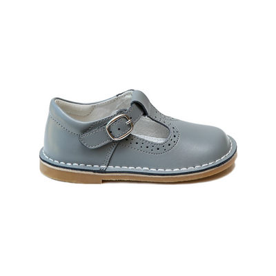 Frances Perforated T-Strap MJ - Grey