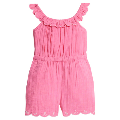 Flora Romper - Hot Pink