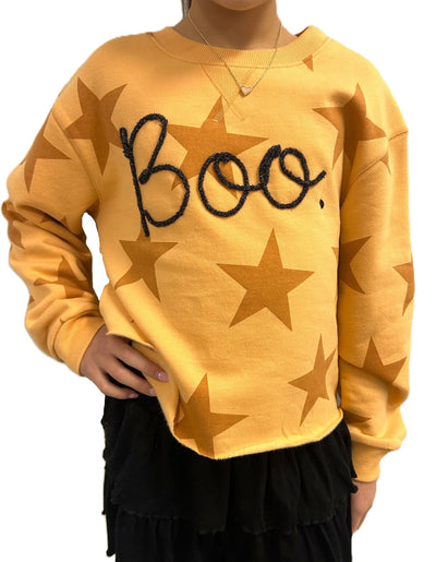 Tinsel Sweatshirt Boo