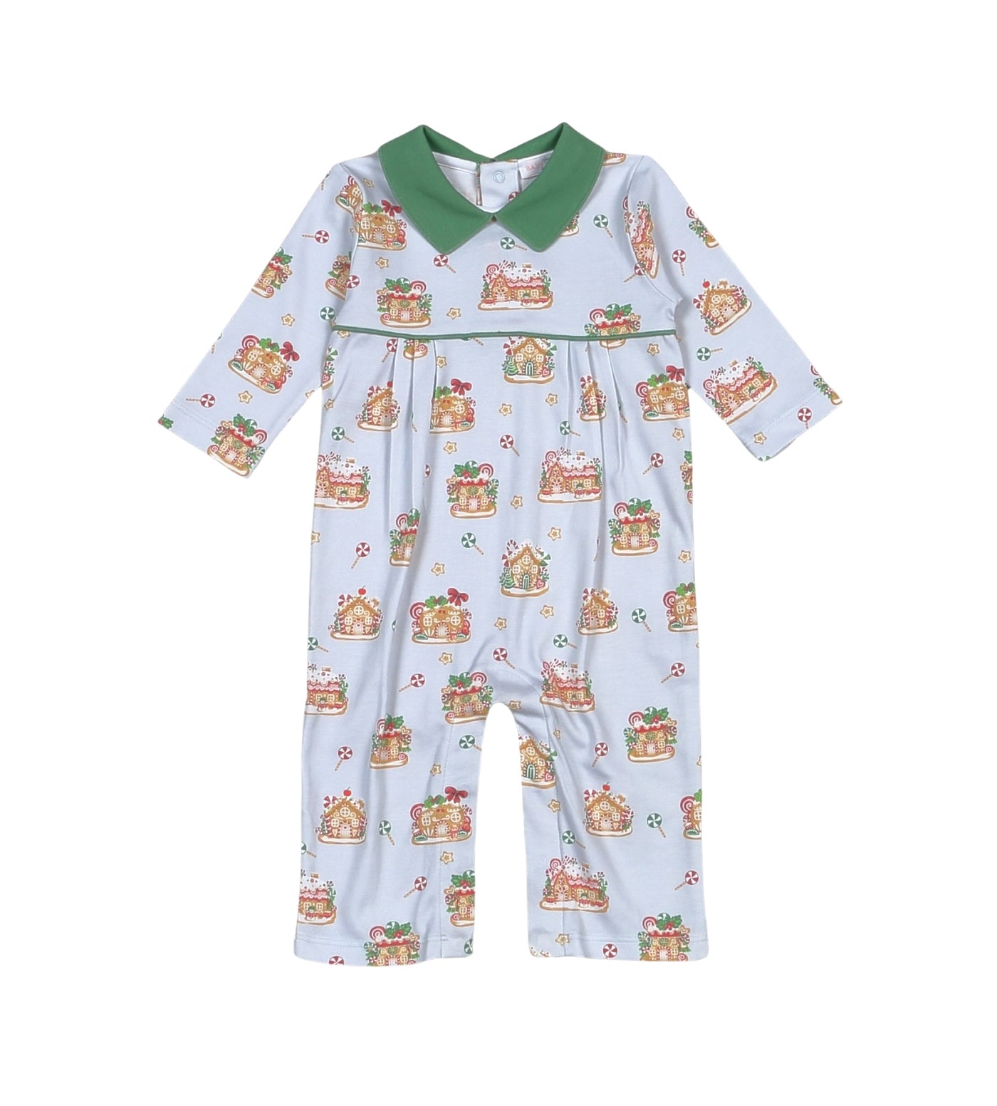 Gingerbread House Pima Romper