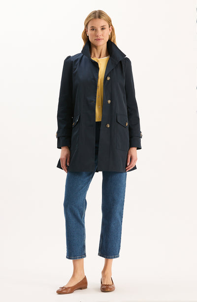 Sutton Water Repellent Trench - Mid Navy