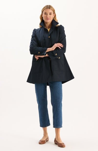 Sutton Water Repellent Trench - Mid Navy