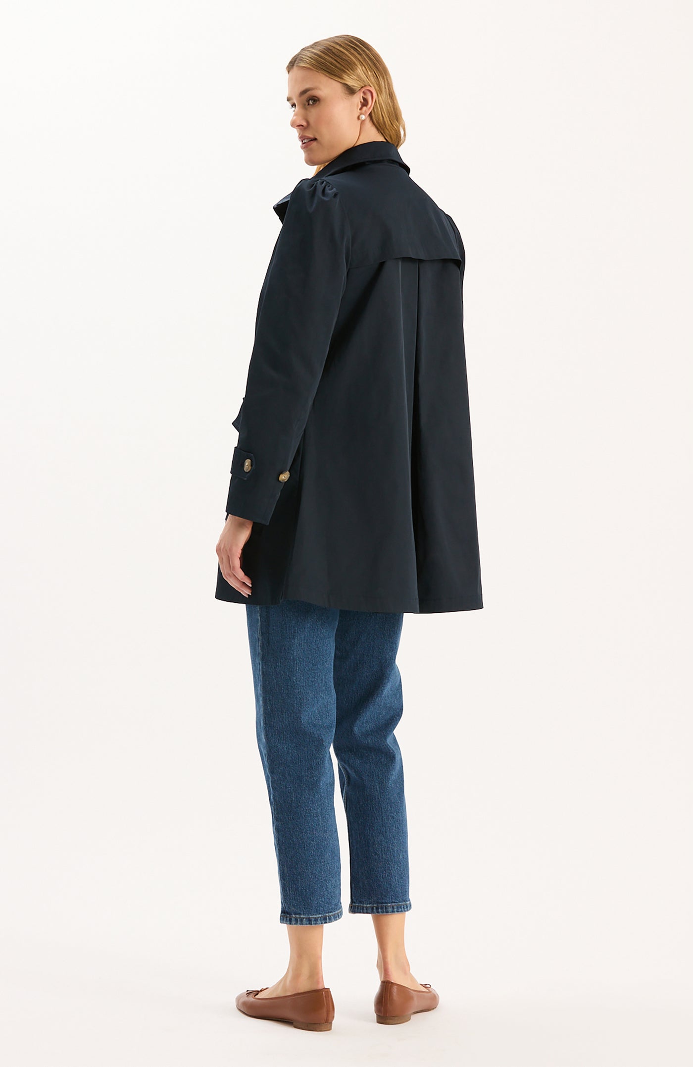 Sutton Water Repellent Trench - Mid Navy
