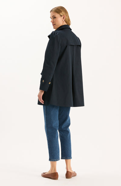 Sutton Water Repellent Trench - Mid Navy