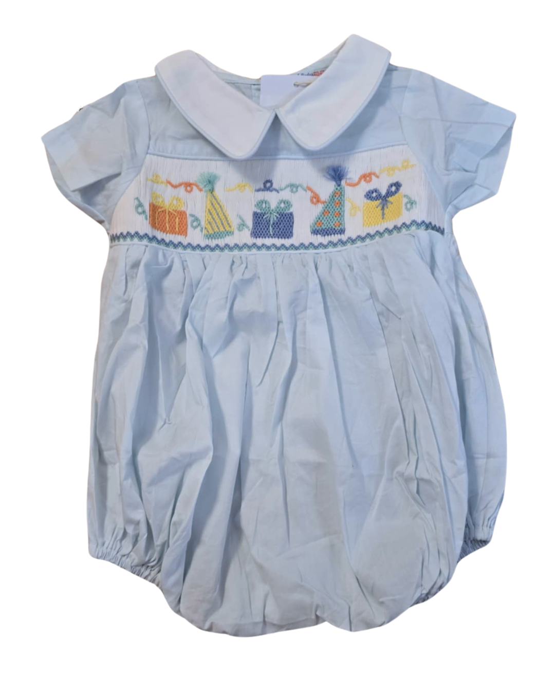 Finn Birthday Smocked Bubble