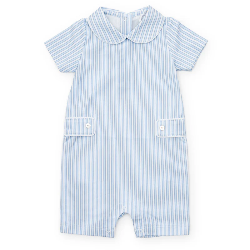 Henry Boys' Pima Cotton Shortall - Classic Stripe