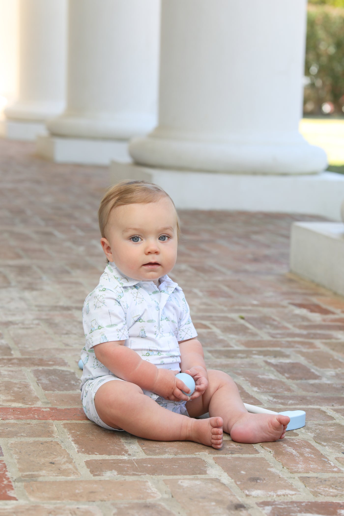 Hole in One Polo Romper