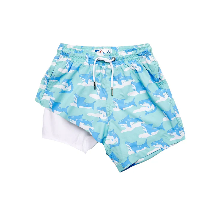 Jaws BOYS COMPRESSION LINED SWIM TRUNKS