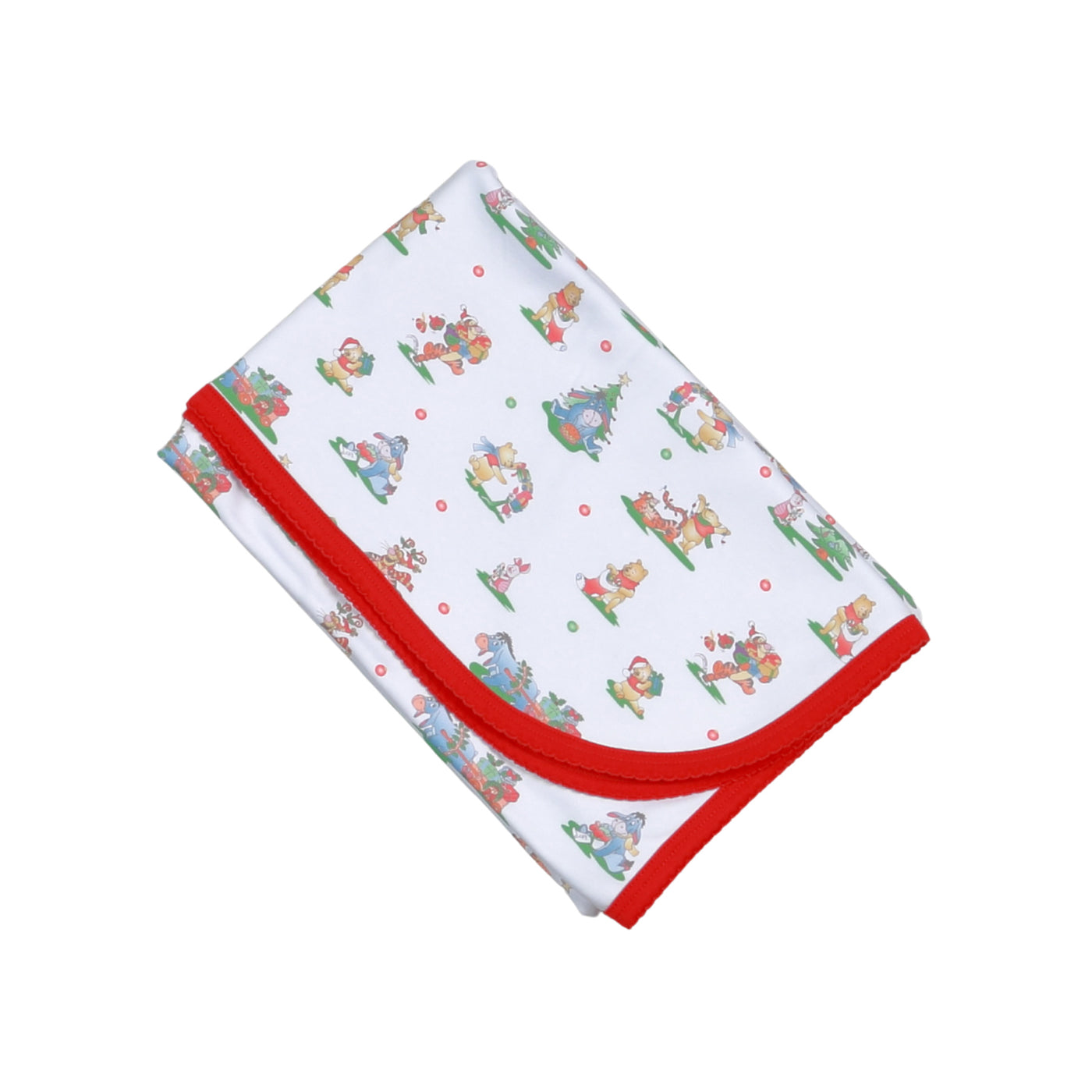 Jingle Bear Joy Pima Receiving Blanket
