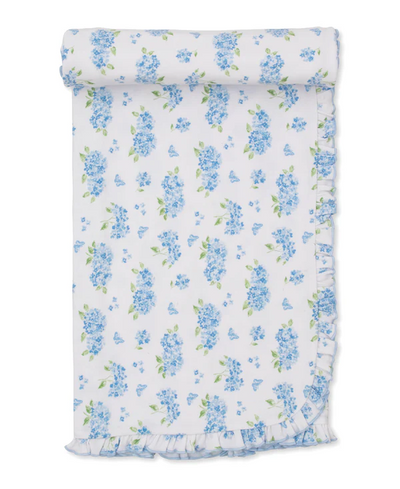Heavenly Hydrangeas Blanket - Blue