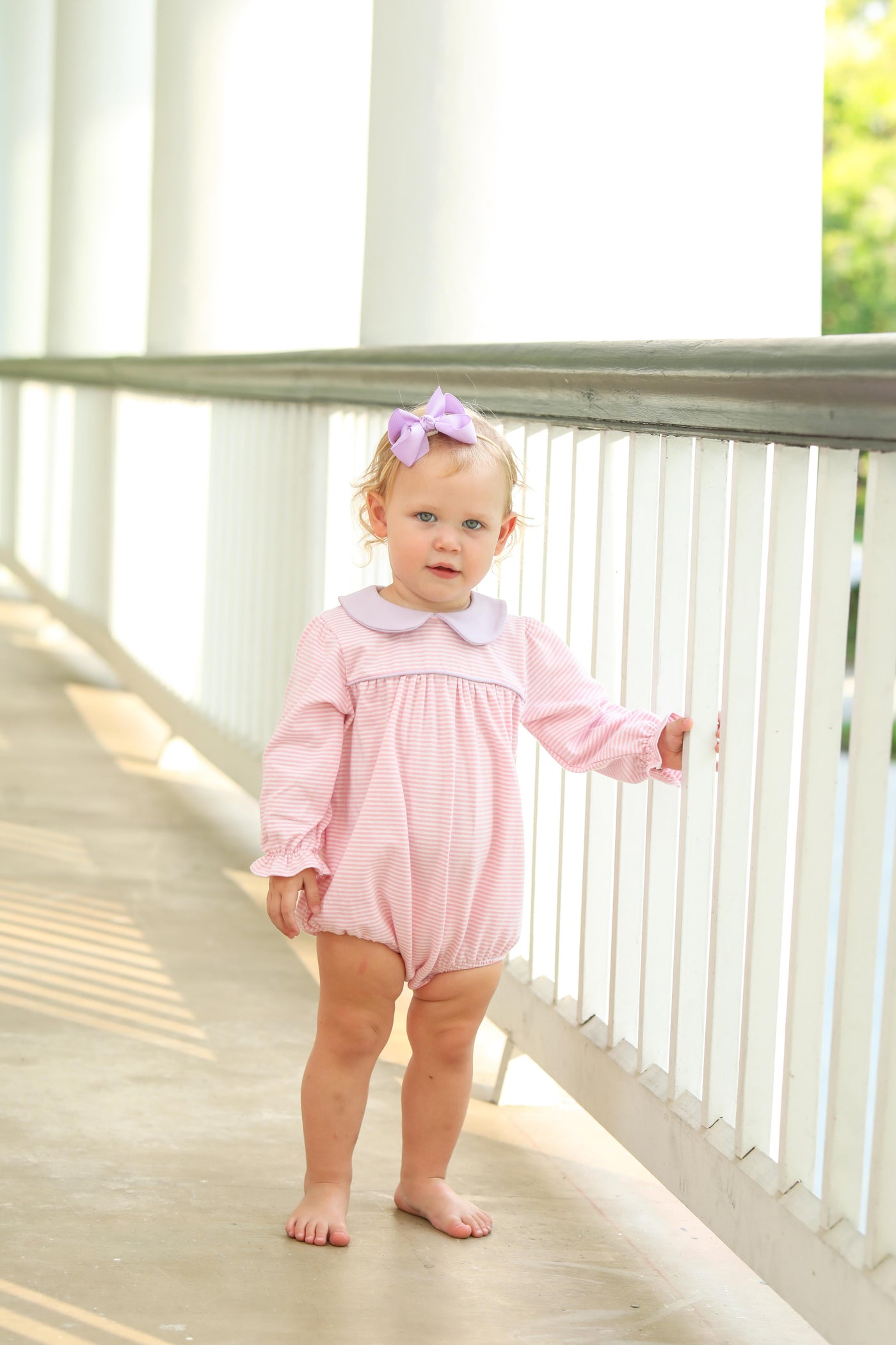 Katherine Bubble- Light Pink Stripe/Lavender