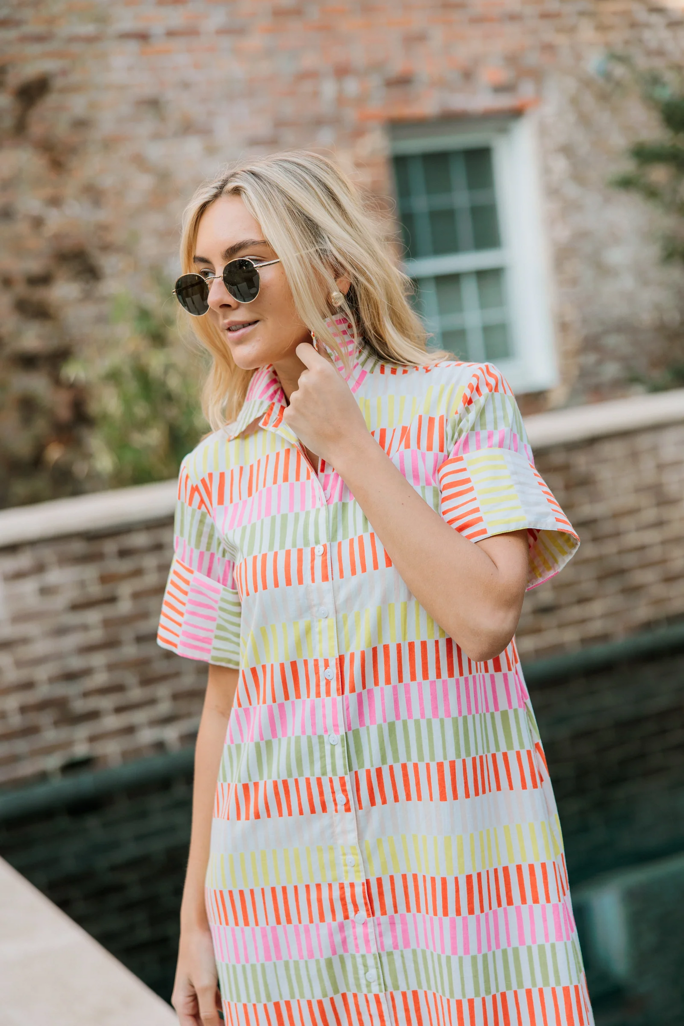 Gibbons Dress, Sherbert Stripe