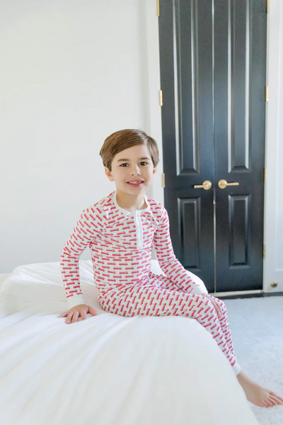 Jack Boys' Pajama Pant Set - Fire Truck Red
