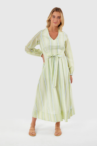 Adler Dress, Monaco Stripes