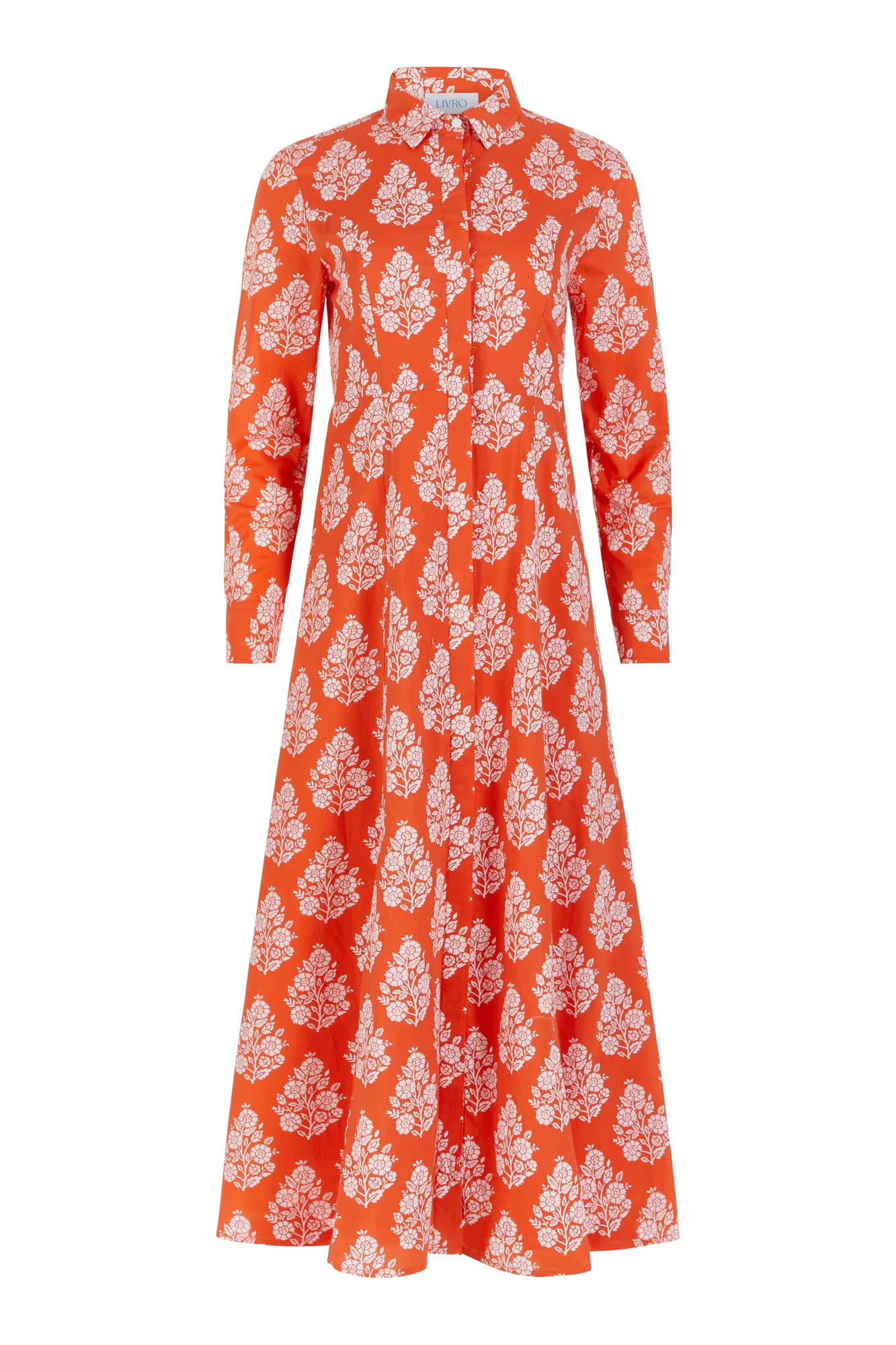Classic Shirt Dress, Flower Bunch