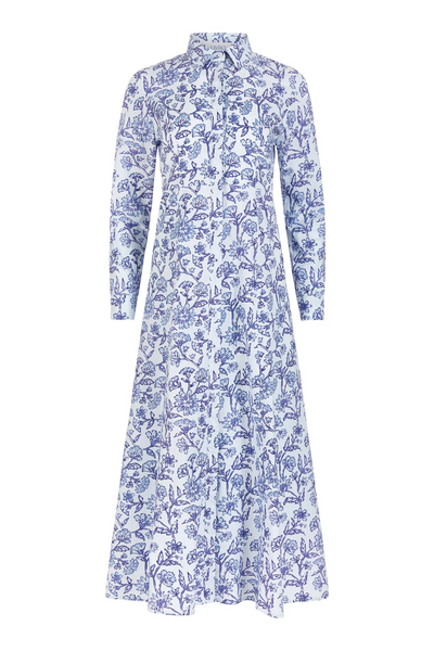 Classic Shirt Dress, Jacobean Floral