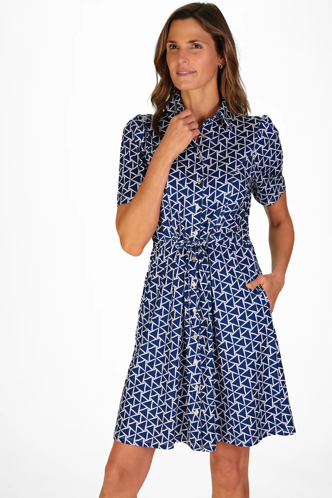 London Dress & Short in Navy Flags