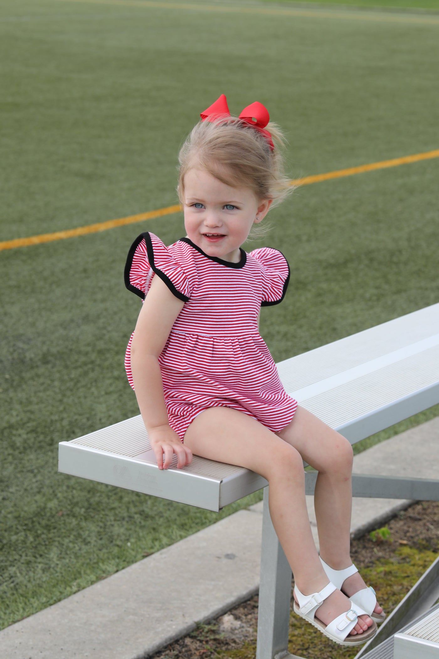 Lucy Game Day Bubble - Red & Black
